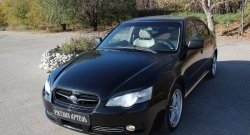 669 р. Реснички на фары RA Subaru Legacy BL/B13 дорестайлинг седан (2003-2006) (Неокрашенные)  с доставкой в г. Екатеринбург. Увеличить фотографию 2