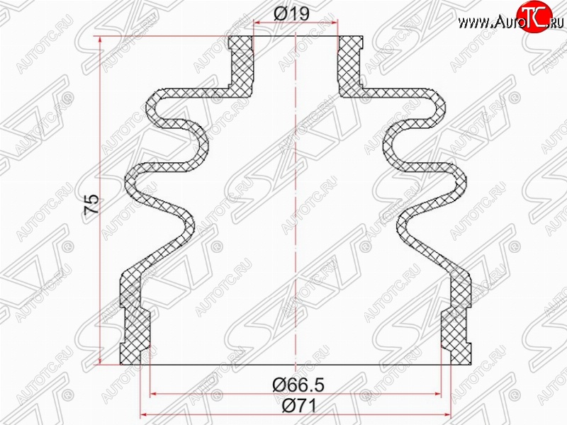 369 р. Пыльник ШРУСа (наружный) SAT  Subaru Outback  BP (2003-2006), Suzuki Swift  ZC (2003-2008)  с доставкой в г. Екатеринбург