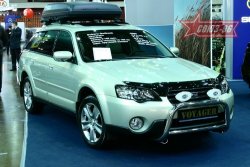 9 224 р. Защита переднего бампера Souz-96 (d60) Subaru Outback BP дорестайлинг универсал (2003-2006)  с доставкой в г. Екатеринбург. Увеличить фотографию 3