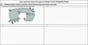 399 р. Правый подкрылок передний TOTEM Subaru XV GT/G24 дорестайлинг (2017-2021)  с доставкой в г. Екатеринбург. Увеличить фотографию 2