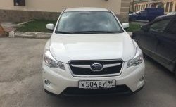 1 469 р. Сетка на бампер Russtal (черная) Subaru XV GP/G33 дорестайлинг (2012-2016)  с доставкой в г. Екатеринбург. Увеличить фотографию 2