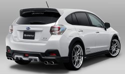 14 199 р. Задний бампер KENSTYLE Subaru XV GP/G33 дорестайлинг (2012-2016) (Неокрашенный)  с доставкой в г. Екатеринбург. Увеличить фотографию 3