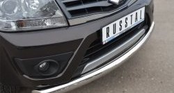 13 999 р. Одинарная защита переднего бампера диаметром 76 мм (5 дв.) Russtal Suzuki Grand Vitara JT 5 дверей 2-ой рестайлинг (2012-2016)  с доставкой в г. Екатеринбург. Увеличить фотографию 2