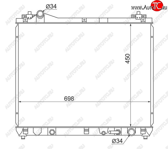8 899 р. Радиатор двигателя SAT  Suzuki Escudo ( 5,  3) - Grand Vitara ( JT 5 дверей,  JT 3 двери)  с доставкой в г. Екатеринбург