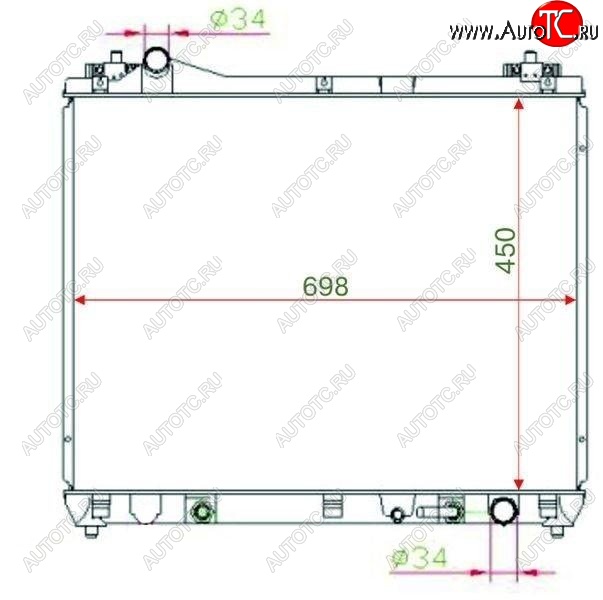 7 549 р. Радиатор двигателя SAT  Suzuki Escudo ( 5,  3) - Grand Vitara ( JT 5 дверей,  JT 3 двери)  с доставкой в г. Екатеринбург