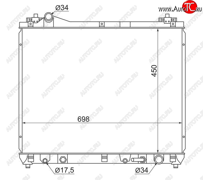 7 099 р. Радиатор двигателя SAT  Suzuki Escudo ( 5,  3) - Grand Vitara ( JT 5 дверей,  JT 3 двери)  с доставкой в г. Екатеринбург