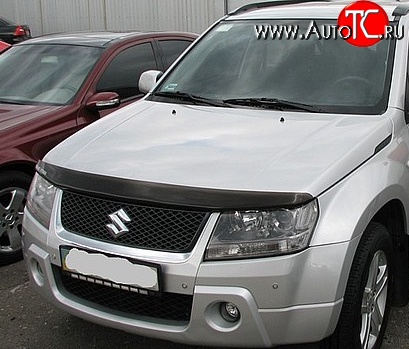 2 799 р. Дефлектор капота NovLine Suzuki Grand Vitara JT 3 двери дорестайлинг (2005-2008)  с доставкой в г. Екатеринбург