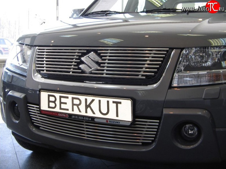 4 389 р. Декоративная вставка воздухозаборника (V2.4/3.2) Berkut Suzuki Grand Vitara JT 5 дверей дорестайлинг (2005-2008)  с доставкой в г. Екатеринбург