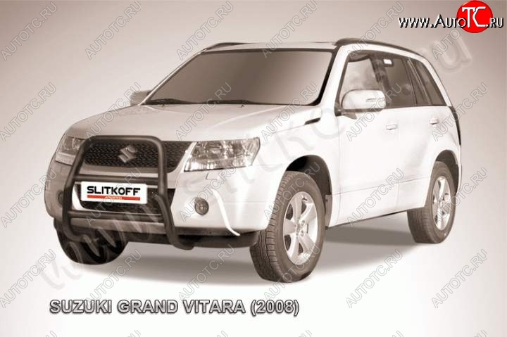 20 449 р. Кенгурятник d57 высокий  Suzuki Grand Vitara  JT 5 дверей (2005-2008) дорестайлинг (Цвет: серебристый)  с доставкой в г. Екатеринбург