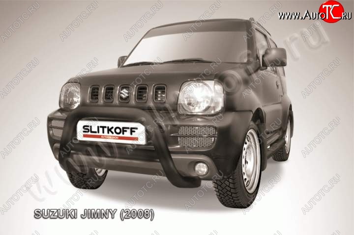 25 999 р. Кенгурятник d76 низкий  Suzuki Jimny  JB23/JB43 (2002-2012) 1-ый рестайлинг (Цвет: серебристый)  с доставкой в г. Екатеринбург