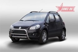 9 809 р. Защита переднего бампера Souz-96 (d60) Suzuki SX4 JYB, JYA хэтчбэк дорестайлинг (2013-2016)  с доставкой в г. Екатеринбург. Увеличить фотографию 1