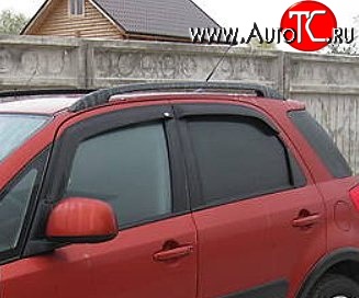 999 р. Комплект дефлекторов окон (ветровиков) 4 шт. (хетчбек) Russtal Suzuki SX4 GYA,GYB  рестайлинг, хэтчбэк (2010-2016)  с доставкой в г. Екатеринбург