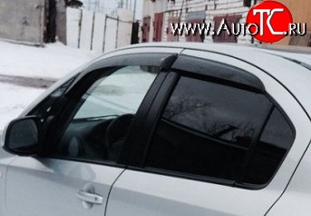 999 р. Комплект дефлекторов окон (ветровиков) 4 шт. (седан) Russtal Suzuki SX4 GYA,GYB  рестайлинг, хэтчбэк (2010-2016)  с доставкой в г. Екатеринбург