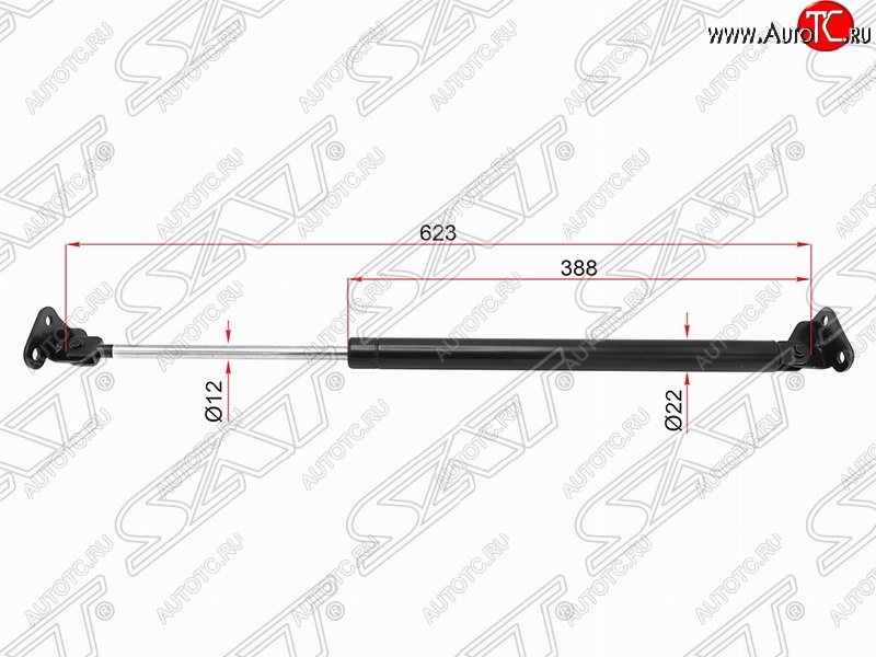 1 149 р. Левый упор крышки багажника (газовый) SAT  Toyota 4Runner  N180 - Hilux Surf  N180  с доставкой в г. Екатеринбург