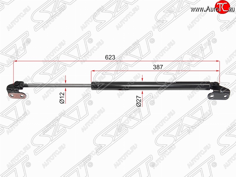 1 149 р. Правый упор крышки багажника (газовый) SAT  Toyota 4Runner  N180 - Hilux Surf  N180  с доставкой в г. Екатеринбург