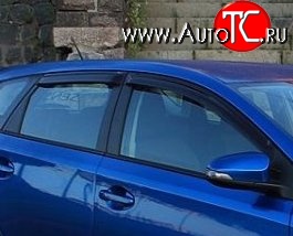 999 р. Комплект дефлекторов окон (ветровиков) 4 шт. 5 дв. (рестайлинг) Russtal Toyota Auris E150 хэтчбэк 5 дв. дорестайлинг (2006-2010)  с доставкой в г. Екатеринбург