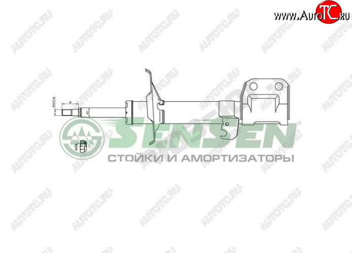 3 699 р. Левый амортизатор передний SENSEN Toyota Avensis T250 седан дорестайлинг (2003-2006)  с доставкой в г. Екатеринбург