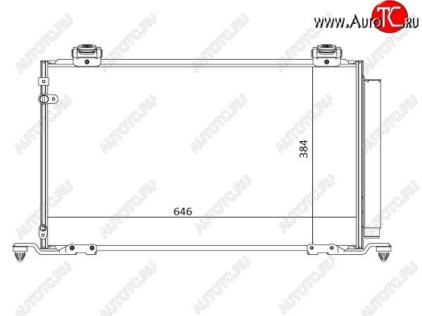 6 999 р. Радиатор кондиционера SAT  Toyota Avensis ( T250 седан,  T250 универсал) (2003-2008) дорестайлинг, дорестайлинг, рестайлинг, рестайлинг  с доставкой в г. Екатеринбург