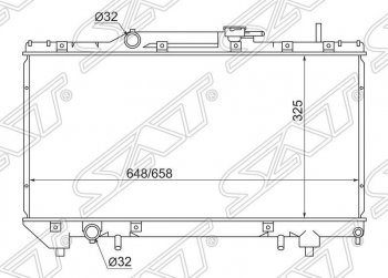 Радиатор двигателя SAT Toyota Caldina T190 дорестайлинг универсал (1992-1995)