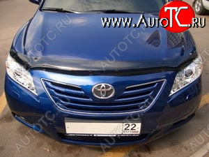 2 799 р. Дефлектор капота SIM  Toyota Camry  XV40 (2006-2011) дорестайлинг, рестайлинг  с доставкой в г. Екатеринбург