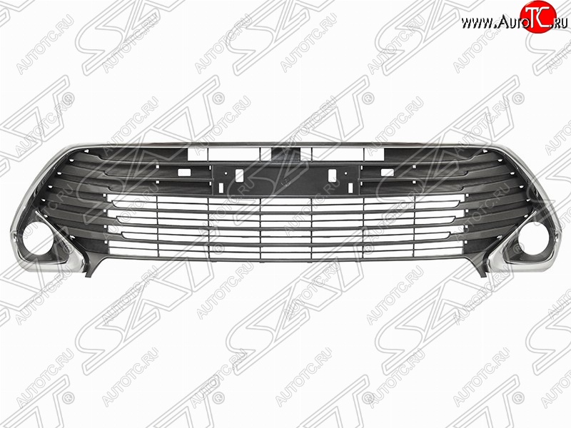 5 899 р. Решётка в передний бампер (с хром молдингом) (RUSSIAN TYPE) SAT  Toyota Camry  XV55 (2014-2017) 1-ый рестайлинг  с доставкой в г. Екатеринбург