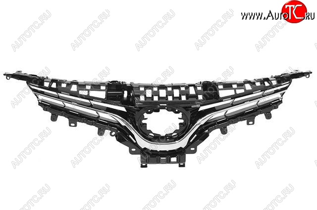 4 899 р. Решётка радиатора (с хром молдингом) SAT Toyota Camry XV70 дорестайлинг (2017-2021)  с доставкой в г. Екатеринбург