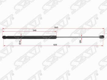 2 169 р. Газовый упор капота SAT Toyota Camry XV70 дорестайлинг (2017-2021)  с доставкой в г. Екатеринбург. Увеличить фотографию 1