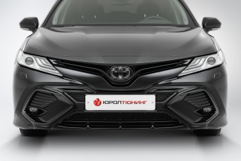 17 999 р. Накладка в центральный воздухозаборник переднего бампера Harius  Toyota Camry  XV70 (2017-2021) дорестайлинг (Неокрашенная)  с доставкой в г. Екатеринбург. Увеличить фотографию 5