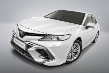 17 999 р. Накладка в центральный воздухозаборник переднего бампера Harius  Toyota Camry  XV70 (2017-2021) дорестайлинг (Неокрашенная)  с доставкой в г. Екатеринбург. Увеличить фотографию 3