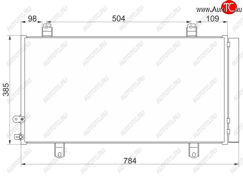 5 249 р. Радиатор кондиционера SAT  Toyota Camry  XV50 (2011-2014) дорестайлинг  с доставкой в г. Екатеринбург