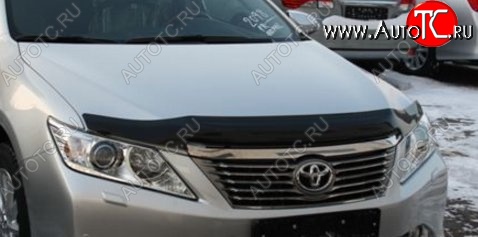 2 879 р. Дефлектор капота NovLine-Autofamily (рестайлинг) Toyota Camry XV50 дорестайлинг (2011-2014)  с доставкой в г. Екатеринбург