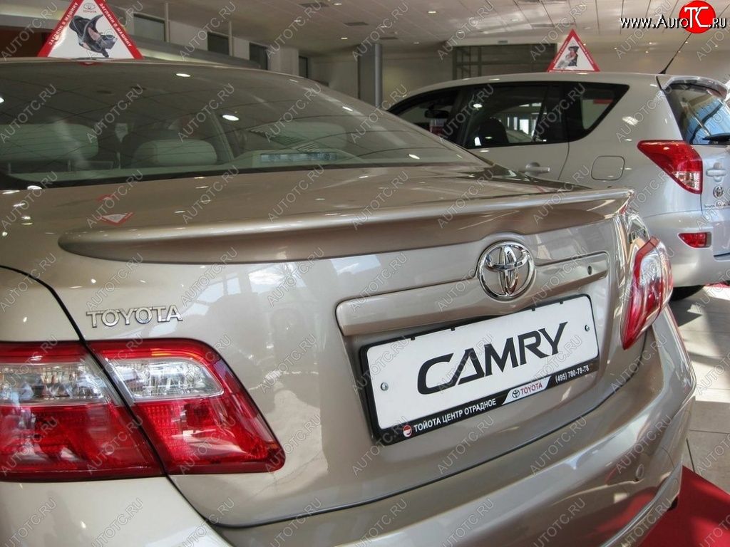 2 789 р. Лип спойлер ОEМ  Toyota Camry  XV40 (2009-2011) рестайлинг (Неокрашенный)  с доставкой в г. Екатеринбург