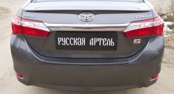 1 129 р. Защитная накладка на задний бампер RA Toyota Corolla E180 рестайлинг (2016-2019)  с доставкой в г. Екатеринбург. Увеличить фотографию 3