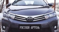 1 169 р. Реснички на фары RA Toyota Corolla E180 дорестайлинг (2013-2016) (Неокрашенные)  с доставкой в г. Екатеринбург. Увеличить фотографию 3