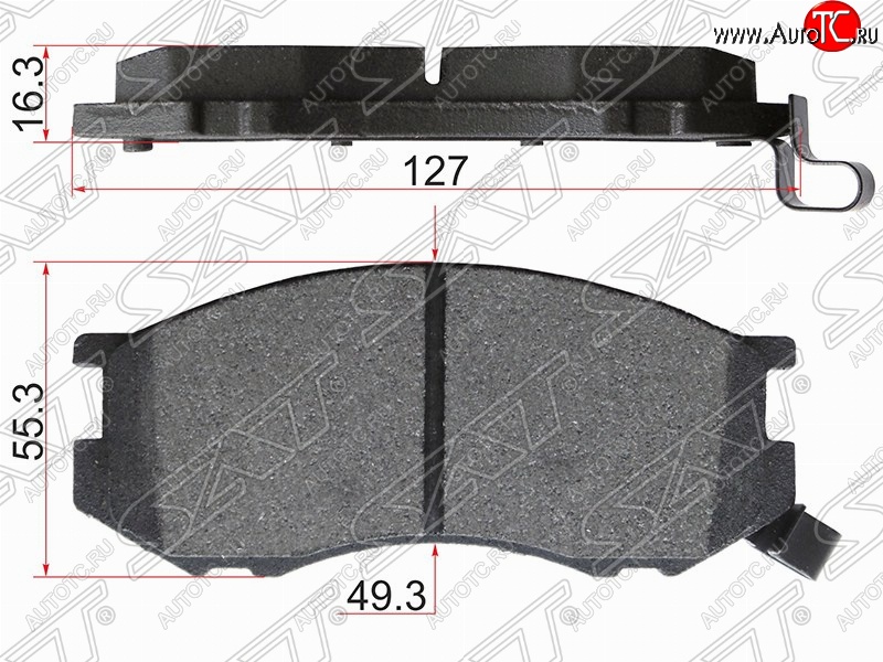 1 389 р. Колодки тормозные (передние) SAT  Toyota Estima  XR10,XR20 - LiteAce  Noah  с доставкой в г. Екатеринбург