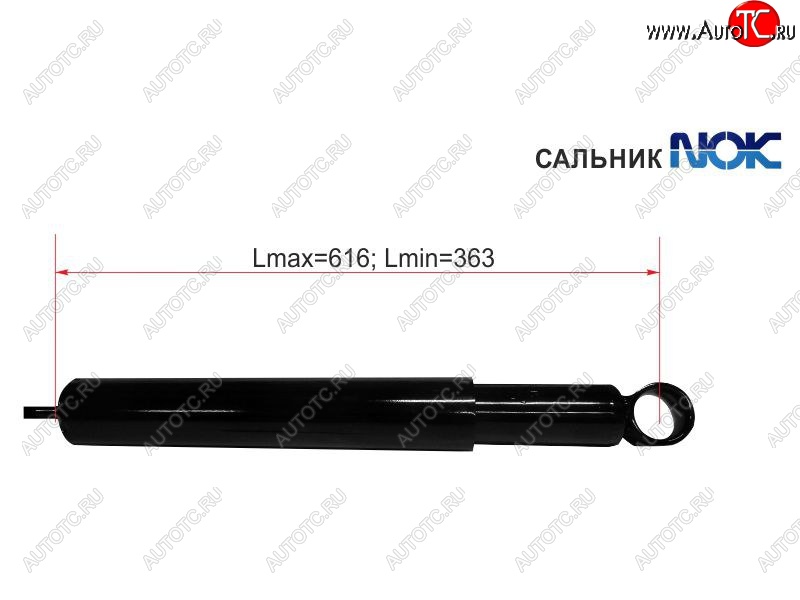 1 699 р. Амортизатор задний LH=RH SAT Toyota Ipsum SXM10 дорестайлинг (1995-1998)  с доставкой в г. Екатеринбург