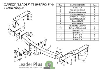 12 499 р. Фаркоп Лидер Плюс (съемный шар тип F, с нержавеющей пластиной) Toyota Highlander XU40 рестайлинг (2010-2013) (Без электропакета)  с доставкой в г. Екатеринбург. Увеличить фотографию 2