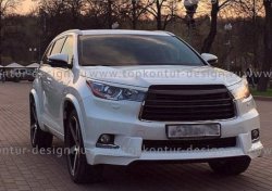 12 999 р. Комплект накладок на колёсные арки TopKontur Design  Toyota Highlander  XU50 (2013-2017) дорестайлинг  с доставкой в г. Екатеринбург. Увеличить фотографию 2