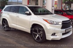 12 999 р. Комплект накладок на колёсные арки TopKontur Design  Toyota Highlander  XU50 (2013-2017) дорестайлинг  с доставкой в г. Екатеринбург. Увеличить фотографию 1