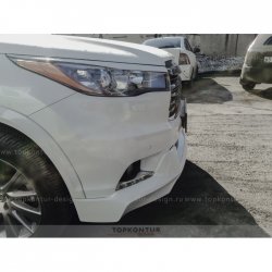 2 199 р. Реснички на фары TopKontur Design Toyota Highlander XU50 дорестайлинг (2013-2017) (Неокрашенные)  с доставкой в г. Екатеринбург. Увеличить фотографию 4