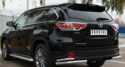 29 599 р. Широкая защита порогов SLITKOFF Toyota Highlander XU50 дорестайлинг (2013-2017)  с доставкой в г. Екатеринбург. Увеличить фотографию 3