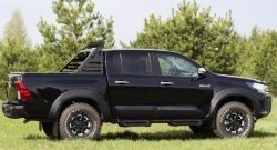 2 499 р. Брызговики под расширители колесных арок с выносом 25 мм RA Toyota Hilux AN120 дорестайлинг (2016-2020)  с доставкой в г. Екатеринбург. Увеличить фотографию 3