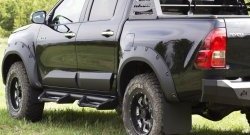 3 499 р. Брызговики под расширители колесных арок с выносом 50 мм RA Toyota Hilux AN120 дорестайлинг (2016-2020)  с доставкой в г. Екатеринбург. Увеличить фотографию 4