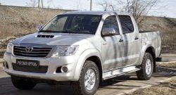 1 239 р. Зимняя заглушка решетки переднего бампера РА  Toyota Hilux  AN20,AN30 (2011-2016)  2-ой рестайлинг  с доставкой в г. Екатеринбург. Увеличить фотографию 3