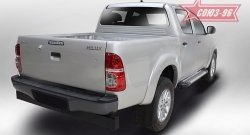 9 899 р. Пороги из алюминиевого профиля Souz-96 Toyota Hilux AN20,AN30  2-ой рестайлинг (2011-2016)  с доставкой в г. Екатеринбург. Увеличить фотографию 2