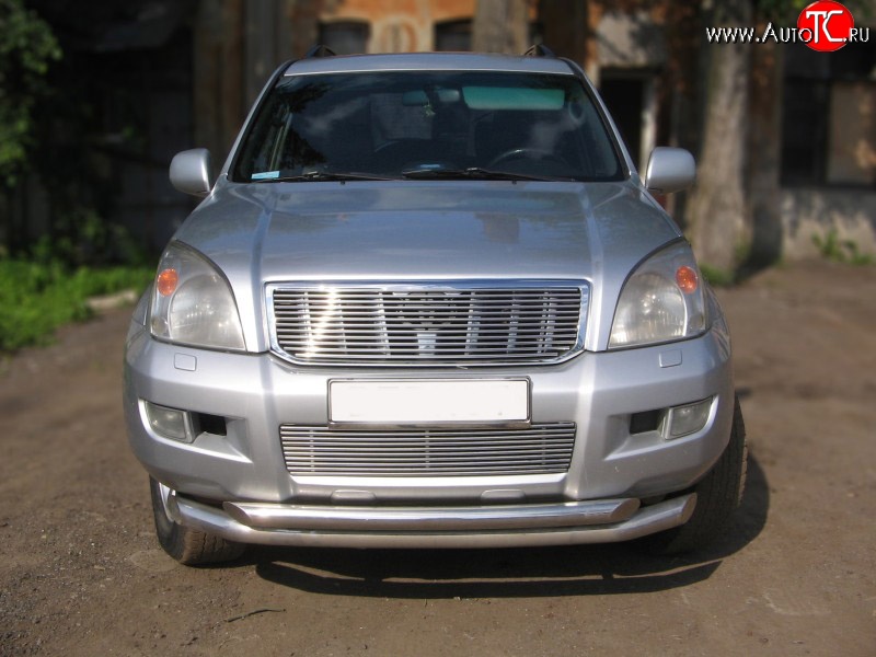 6 999 р. Декоративная вставка решетки радиатора (без знака) Berkut Toyota Land Cruiser Prado J120 (2002-2009)  с доставкой в г. Екатеринбург