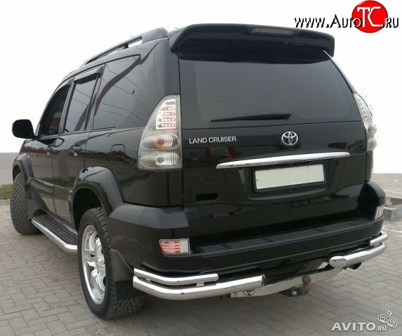 7 899 р. Спойлер Style Toyota Land Cruiser Prado J120 (2002-2009) (Неокрашенный)  с доставкой в г. Екатеринбург