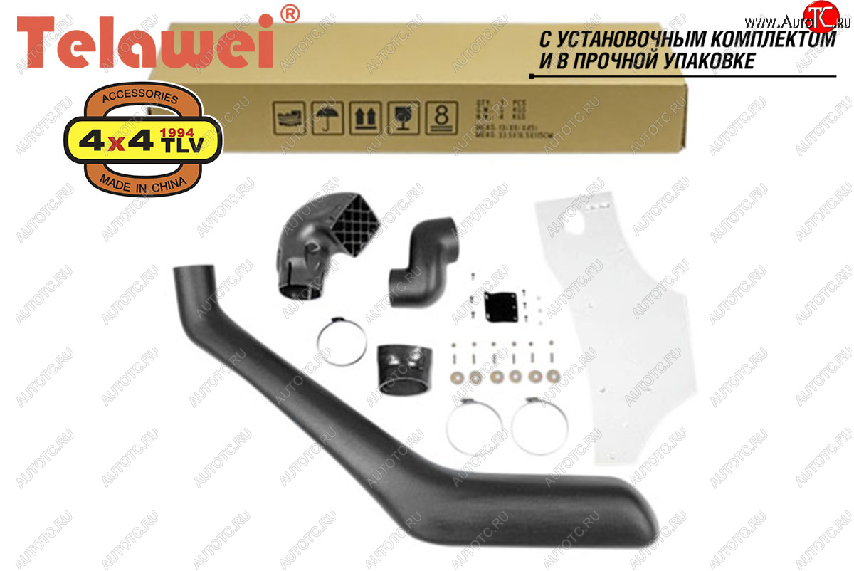 7 849 р. Шноркель Telawei (4.0 V6, 1GR-FE) Toyota Land Cruiser Prado J120 (2002-2009)  с доставкой в г. Екатеринбург