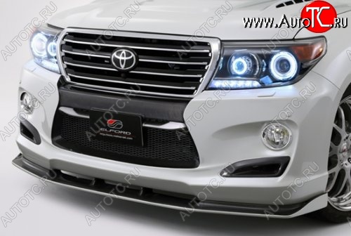 16 649 р. Элерон под передний бампер ELFORD SUV NEO Toyota Land Cruiser 200 1-ый рестайлинг (2012-2015) (Неокрашенная)  с доставкой в г. Екатеринбург