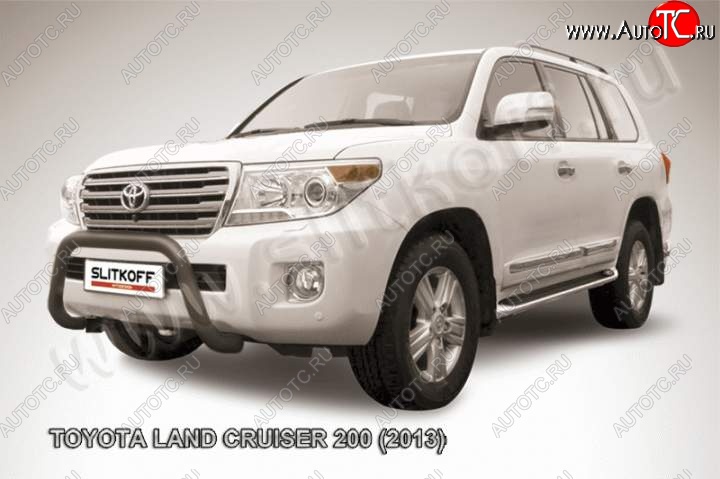 22 999 р. Кенгурятник d76 низкий мини Toyota Land Cruiser 200 1-ый рестайлинг (2012-2015) (Цвет: серебристый)  с доставкой в г. Екатеринбург